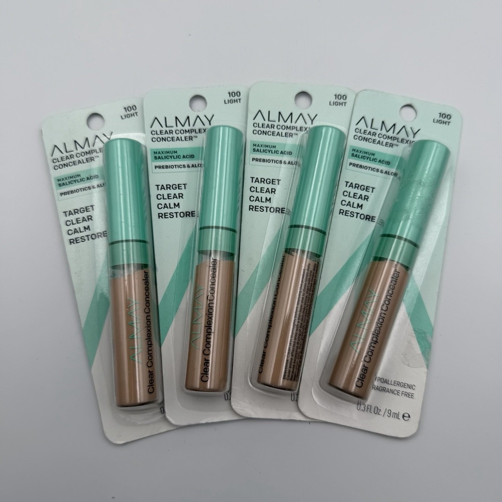 (4) Almay Clear Complexion Concealer With Salicylic Acid 100 LIGHT